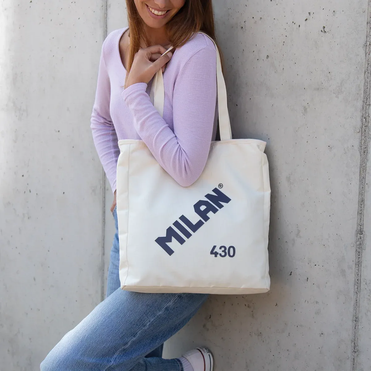 Tote bag con cremallera MILAN 430 - Imagen 7