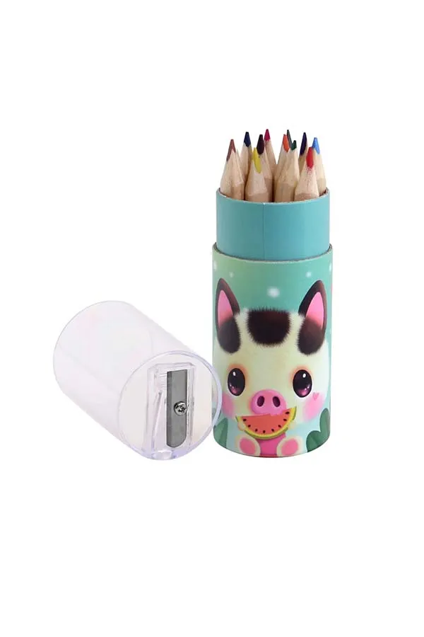 Bangoberry – Cajita de 12 Lápices de Colores con Sacapunta - Imagen 5