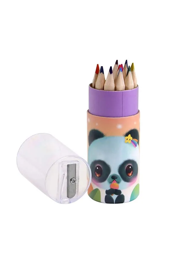 Bangoberry – Cajita de 12 Lápices de Colores con Sacapunta - Imagen 2